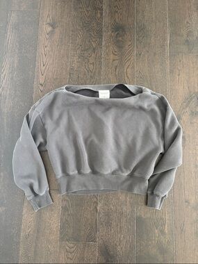 Gray Sunday Slash Sweater